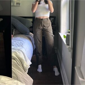 Women's Green Cargo Pants